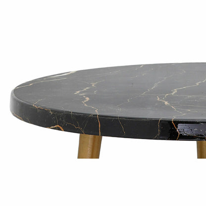 Luxe Marble Side Table - Golden Aluminium 46x46 cm