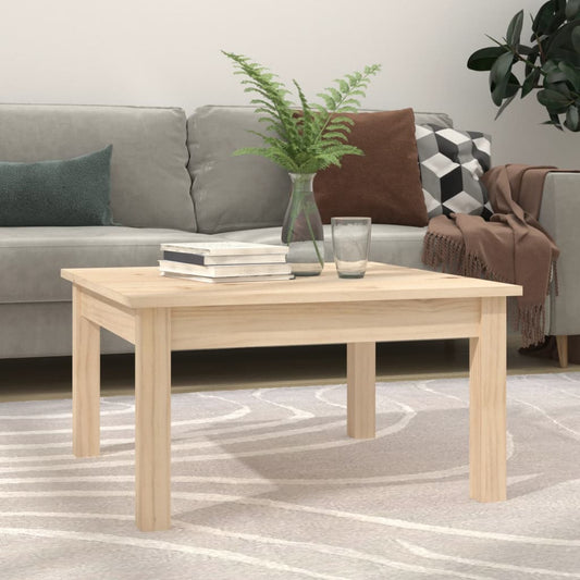 Solid Pine Coffee Table 55cm - Natural Wood Design