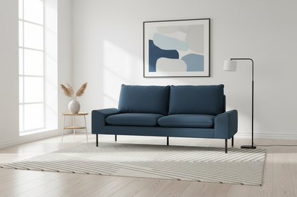 Sohva modernissa kodissa